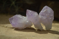 Natural Jacaranda Amethyst Crystals x 35 From Mumbwa, Zambia