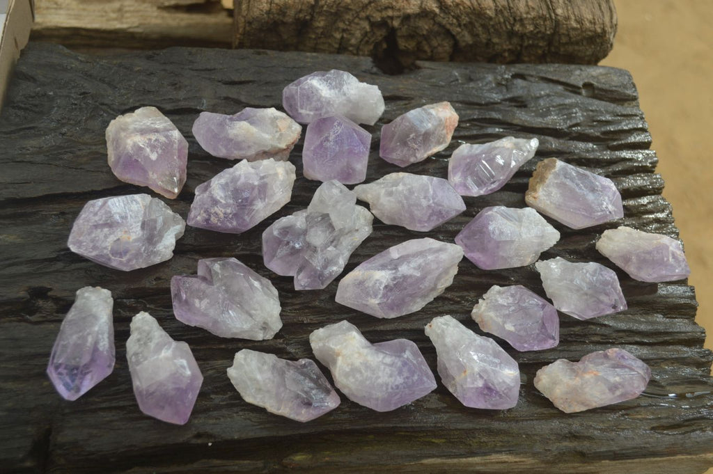 Natural Jacaranda Amethyst Crystals x 35 From Mumbwa, Zambia - Toprock Gemstones and Minerals 