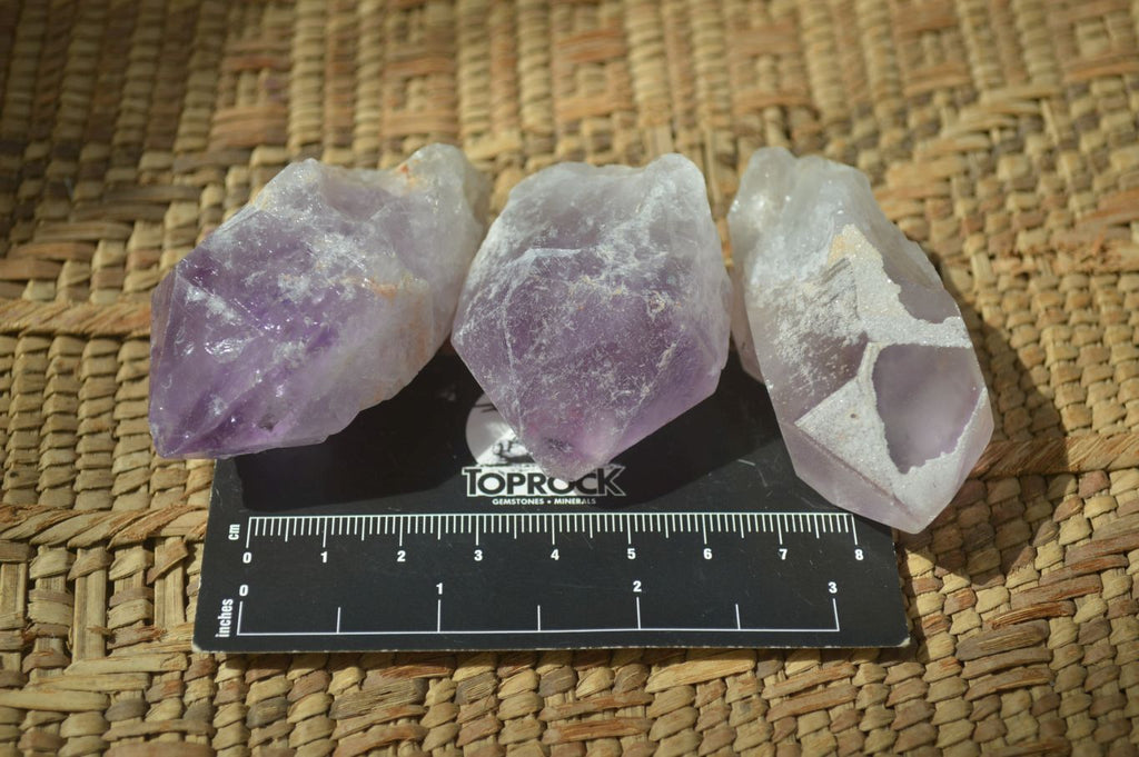 Natural Jacaranda Amethyst Crystals x 35 From Mumbwa, Zambia - Toprock Gemstones and Minerals 