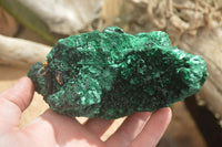 Natural Silky Malachite Specimens x 2 From Kasompe, Congo - Toprock Gemstones and Minerals 