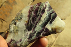 Polished On One Side Watermelon Fluorite x 12 From Uis, Namibia - Toprock Gemstones and Minerals 
