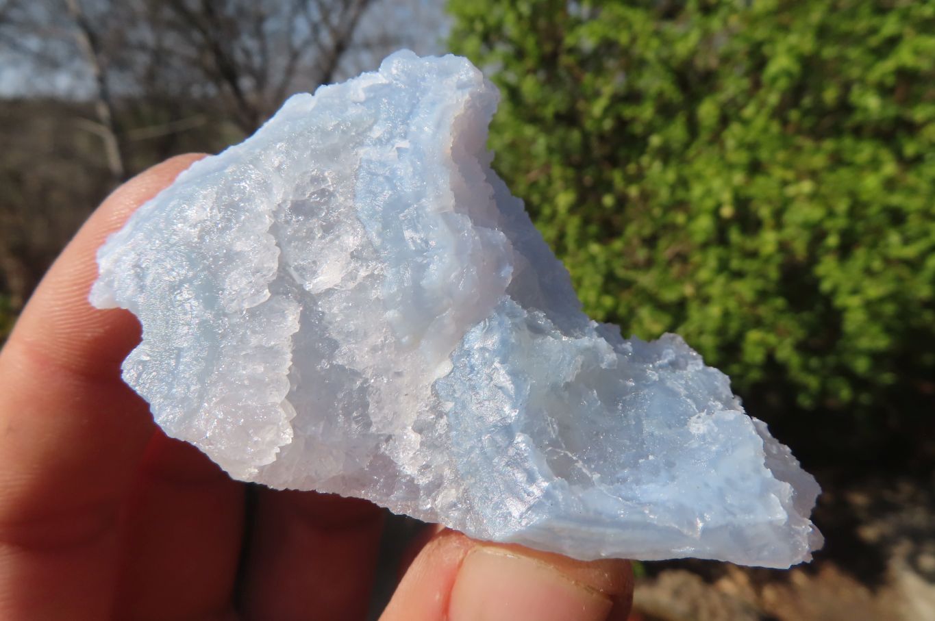 Natural Etched Blue Chalcedony Specimens x 35 From Nsanje, Malawi - Toprock Gemstones and Minerals 