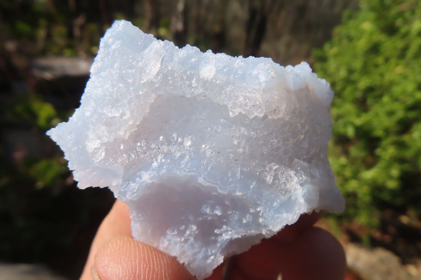 Natural Etched Blue Chalcedony Specimens x 35 From Nsanje, Malawi - Toprock Gemstones and Minerals 