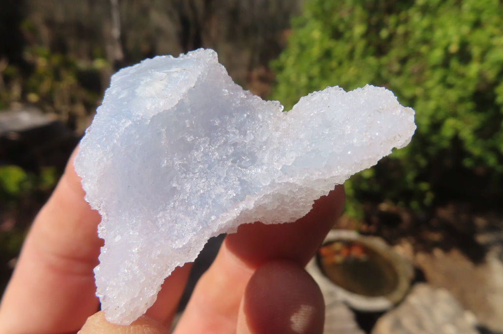 Natural Etched Blue Chalcedony Specimens x 35 From Nsanje, Malawi - Toprock Gemstones and Minerals 