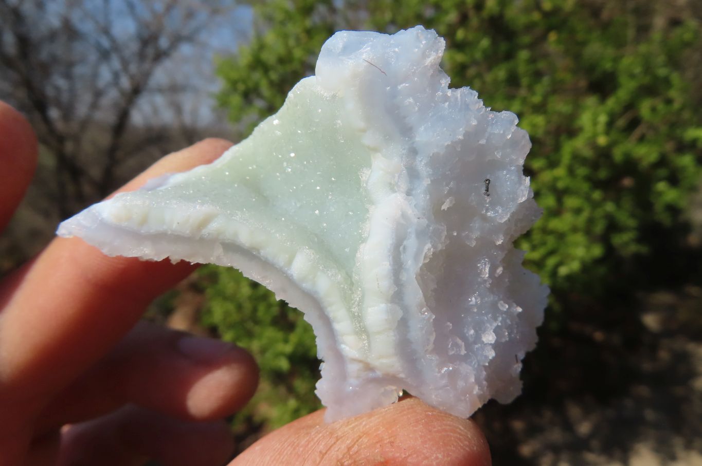 Natural Etched Blue Chalcedony Specimens x 35 From Nsanje, Malawi - Toprock Gemstones and Minerals 