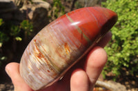 Polished Red Jasper Standing Free Forms x 4 From Madagascar - Toprock Gemstones and Minerals 