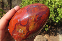 Polished Red Jasper Standing Free Forms x 4 From Madagascar - Toprock Gemstones and Minerals 