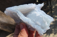 Natural Etched Blue Chalcedony Specimens x 12 From Nsanje, Malawi - Toprock Gemstones and Minerals 