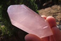 Polished Rose Quartz Points x 6 From Madagascar - Toprock Gemstones and Minerals 