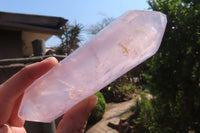 Polished Rose Quartz Points x 6 From Madagascar - Toprock Gemstones and Minerals 