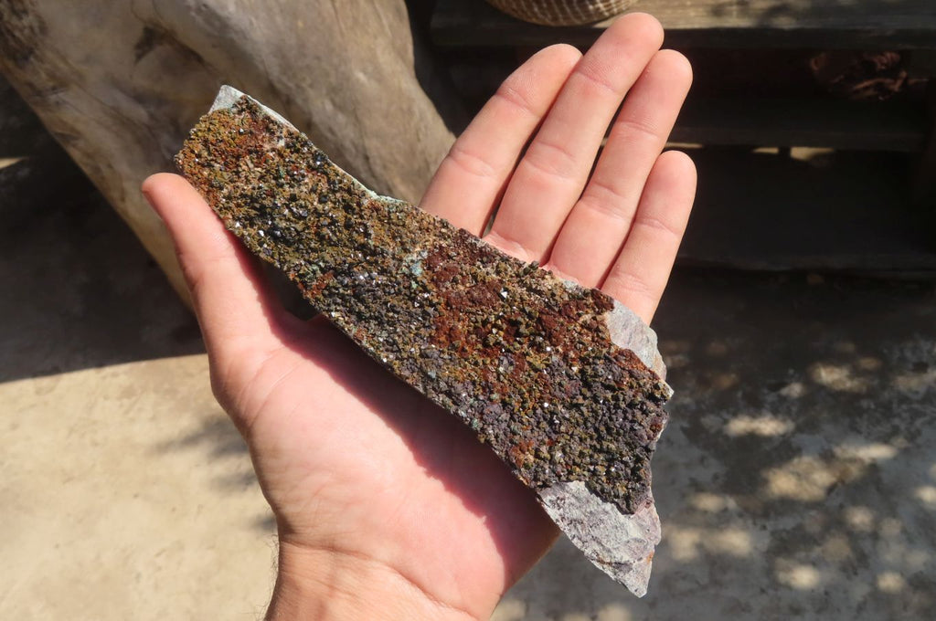 Natural Libethenite Crystals On Dolomite Matrix Specimens x 4 From Congo - Toprock Gemstones and Minerals 