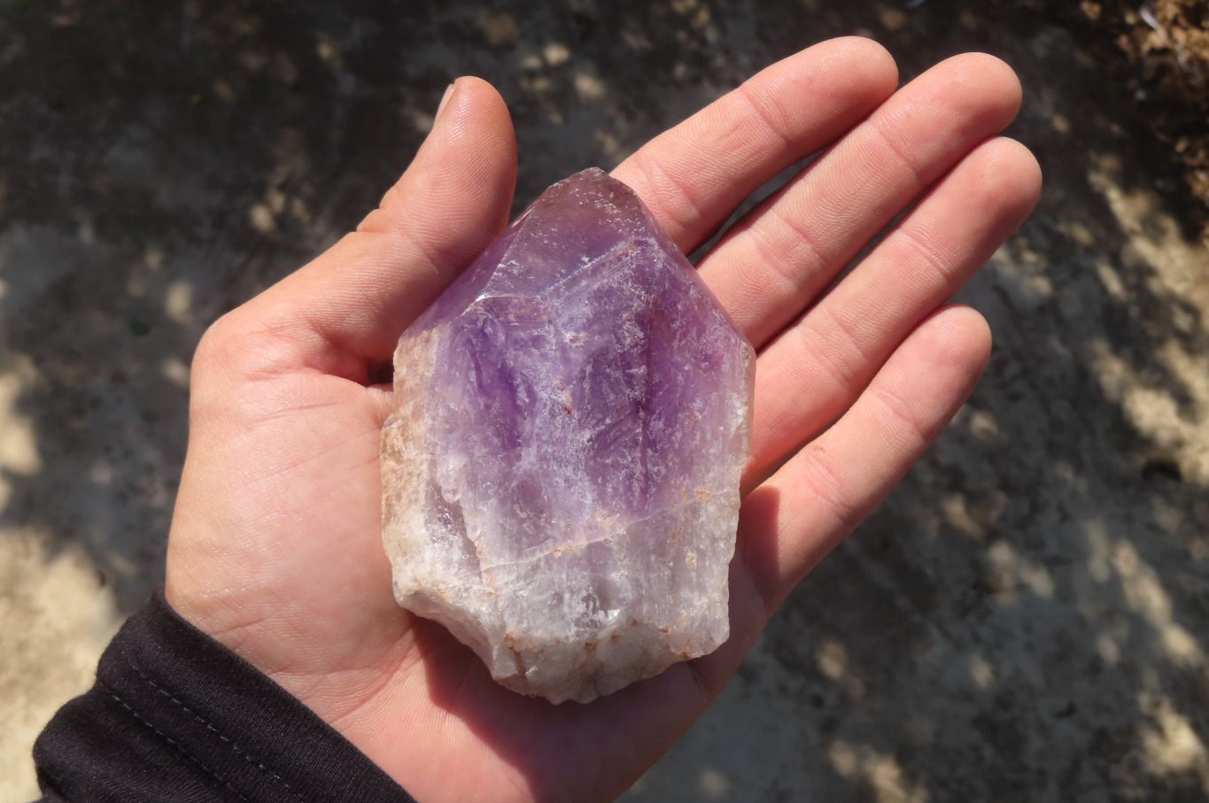 Polished Jacaranda Amethyst Single Crystals x 6 From Mumbwa, Zambia - Toprock Gemstones and Minerals 