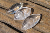 Polished Clear Quartz "Angel Tears" Pendant Pieces x 20 From Madagascar - Toprock Gemstones and Minerals 