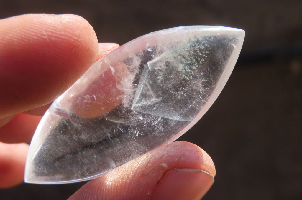 Polished Clear Quartz "Angel Tears" Pendant Pieces x 20 From Madagascar - Toprock Gemstones and Minerals 
