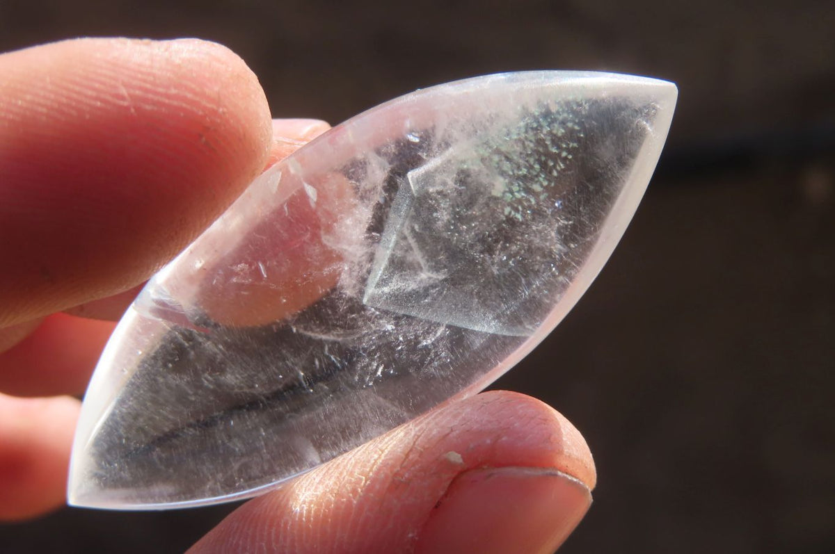 Polished Clear Quartz "Angel Tears" Pendant Pieces x 20 From Madagascar - Toprock Gemstones and Minerals 