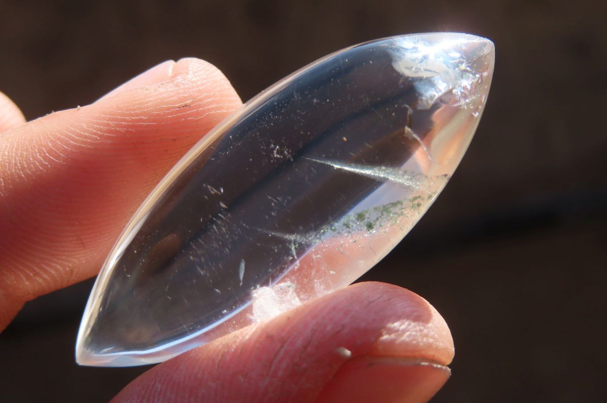 Polished Clear Quartz "Angel Tears" Pendant Pieces x 20 From Madagascar - Toprock Gemstones and Minerals 