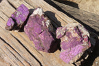 Natural Purpurite Specimens x 3 From Erongo, Namibia - Toprock Gemstones and Minerals 
