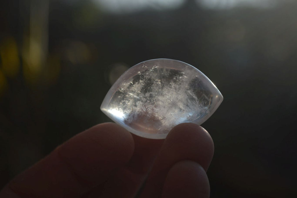 Polished Clear Quartz "Angel Tears" Pendant Pieces x 20 From Madagascar - Toprock Gemstones and Minerals 