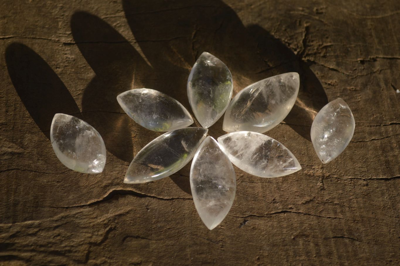Polished Clear Quartz "Angel Tears" Pendant Pieces x 20 From Madagascar - Toprock Gemstones and Minerals 