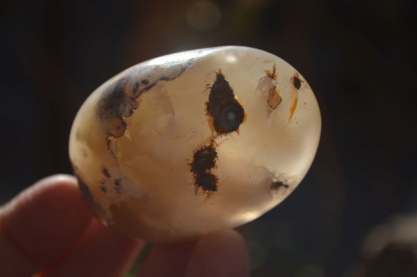 Polished Ocean Flower Agate Galet / Palm Stones x 12 From Antsahalova, Madagascar - Toprock Gemstones and Minerals 