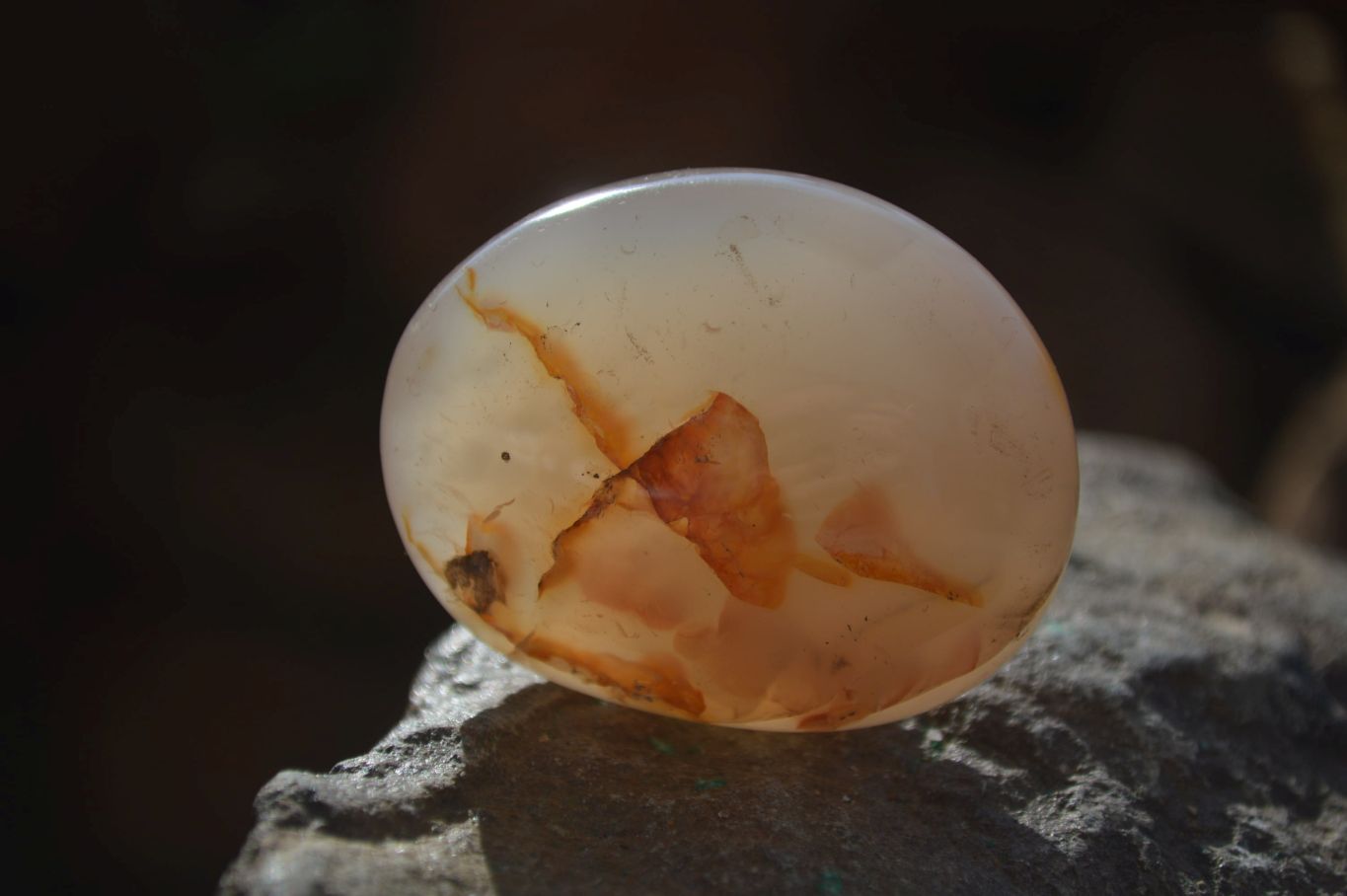 Polished Ocean Flower Agate Galet / Palm Stones x 12 From Antsahalova, Madagascar - Toprock Gemstones and Minerals 