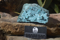 Natural Chrysocolla & Malachite Dolomite Specimen x 1 From Likasi, Congo - Toprock Gemstones and Minerals 