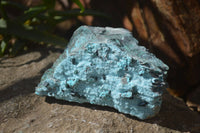 Natural Chrysocolla & Malachite Dolomite Specimen x 1 From Likasi, Congo - Toprock Gemstones and Minerals 