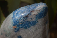 Polished Blue Spinel Quartz Standing Free Forms x 2 From Madagascar - Toprock Gemstones and Minerals 