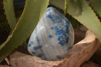 Polished Blue Spinel Quartz Standing Free Forms x 2 From Madagascar - Toprock Gemstones and Minerals 