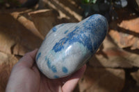 Polished Blue Spinel Quartz Standing Free Forms x 2 From Madagascar - Toprock Gemstones and Minerals 