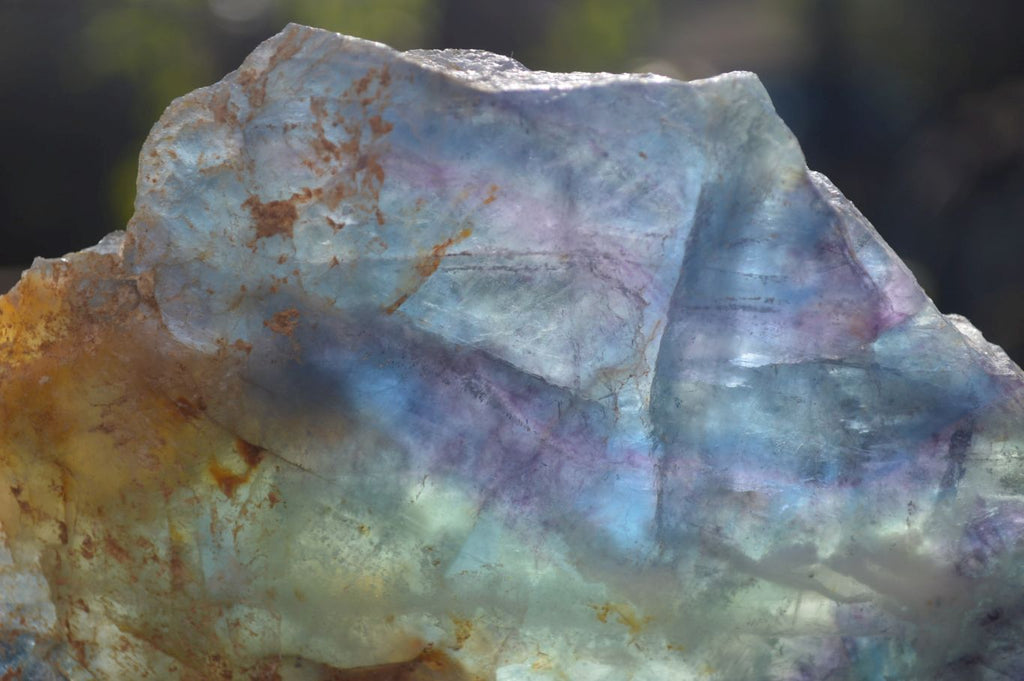 Polished Watermelon Fluorite Slice x 1 From Uis, Namibia - Toprock Gemstones and Minerals 