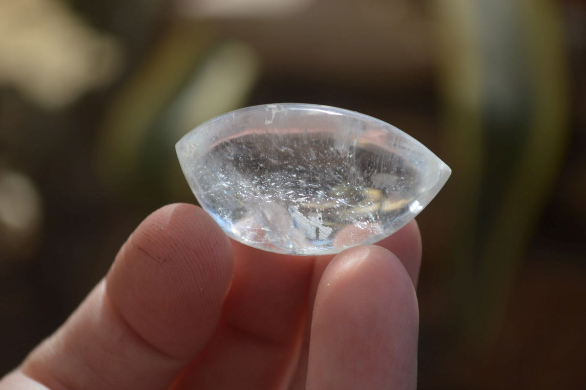 Polished Clear Quartz "Angel Tears" Pendant Pieces x 20 From Madagascar - Toprock Gemstones and Minerals 