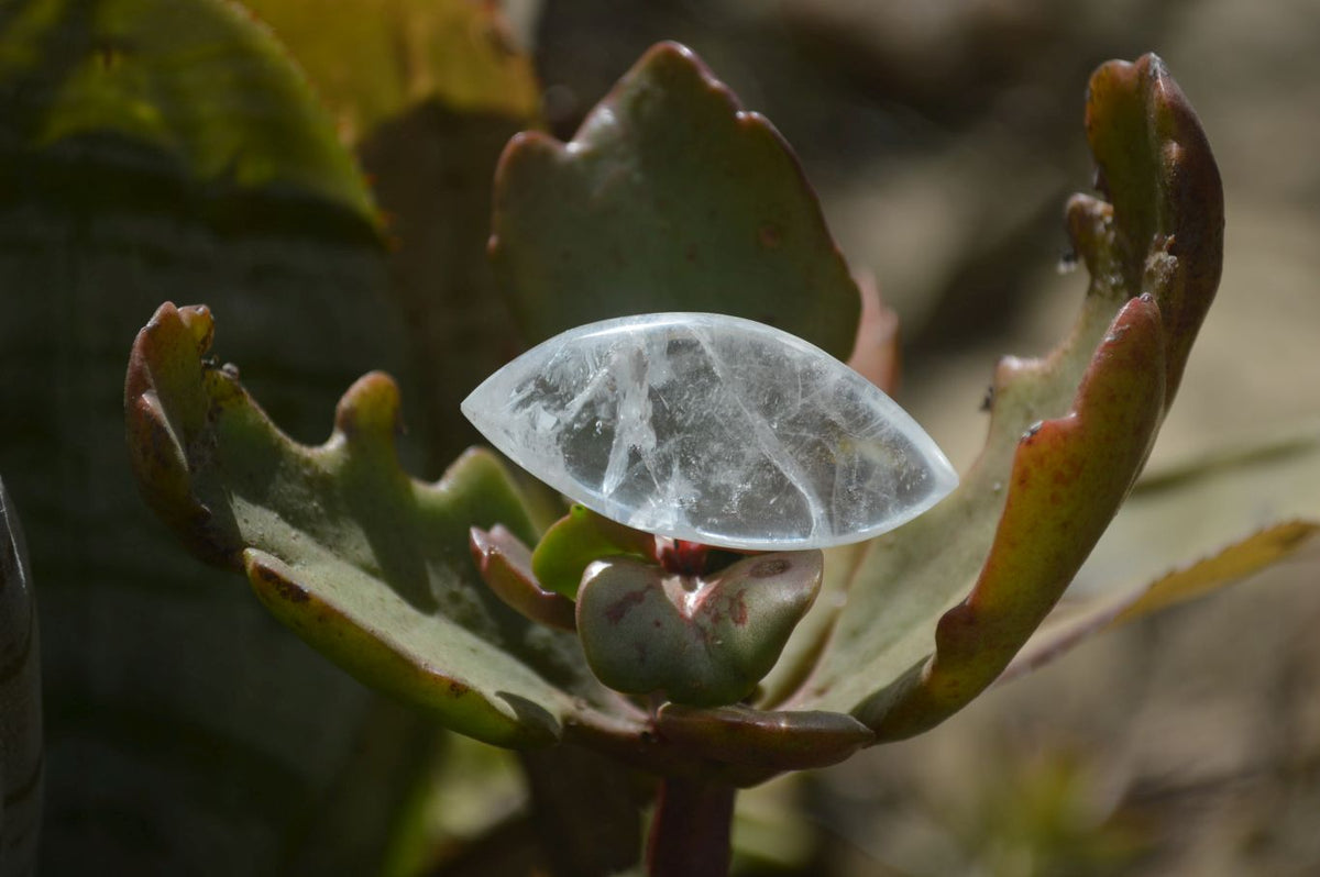 Polished Clear Quartz "Angel Tears" Pendant Pieces x 20 From Madagascar - Toprock Gemstones and Minerals 