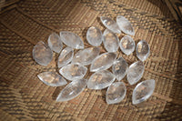 Polished Clear Quartz "Angel Tears" Pendant Pieces x 20 From Madagascar - Toprock Gemstones and Minerals 