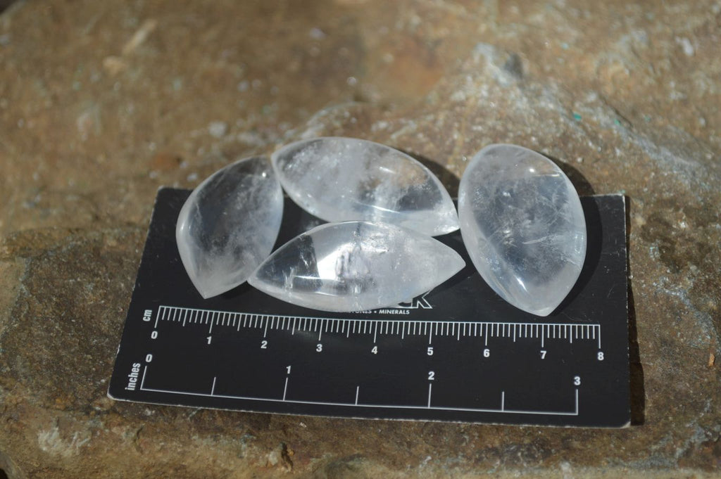 Polished Clear Quartz "Angel Tears" Pendant Pieces x 20 From Madagascar - Toprock Gemstones and Minerals 