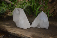 Polished Quartz Clusters x 2 From Madagascar
