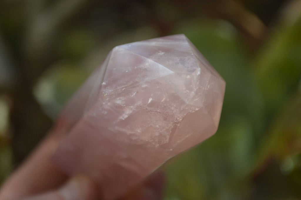 Polished Rose Quartz Points x 3 From Madagascar - Toprock Gemstones and Minerals 