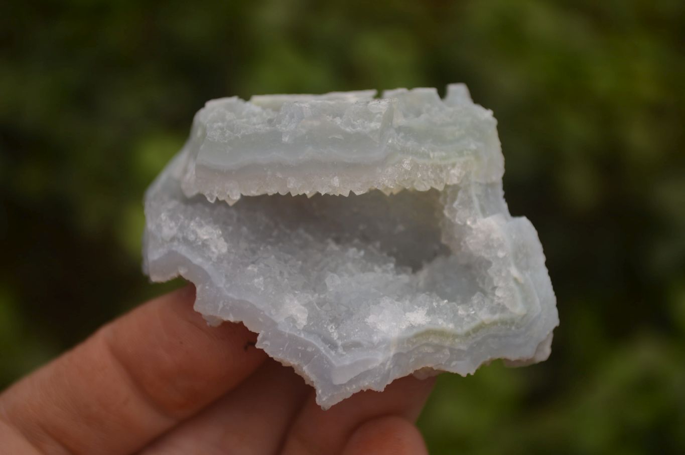 Natural Etched Blue Chalcedony Specimens x 12 From Nsanje, Malawi - Toprock Gemstones and Minerals 