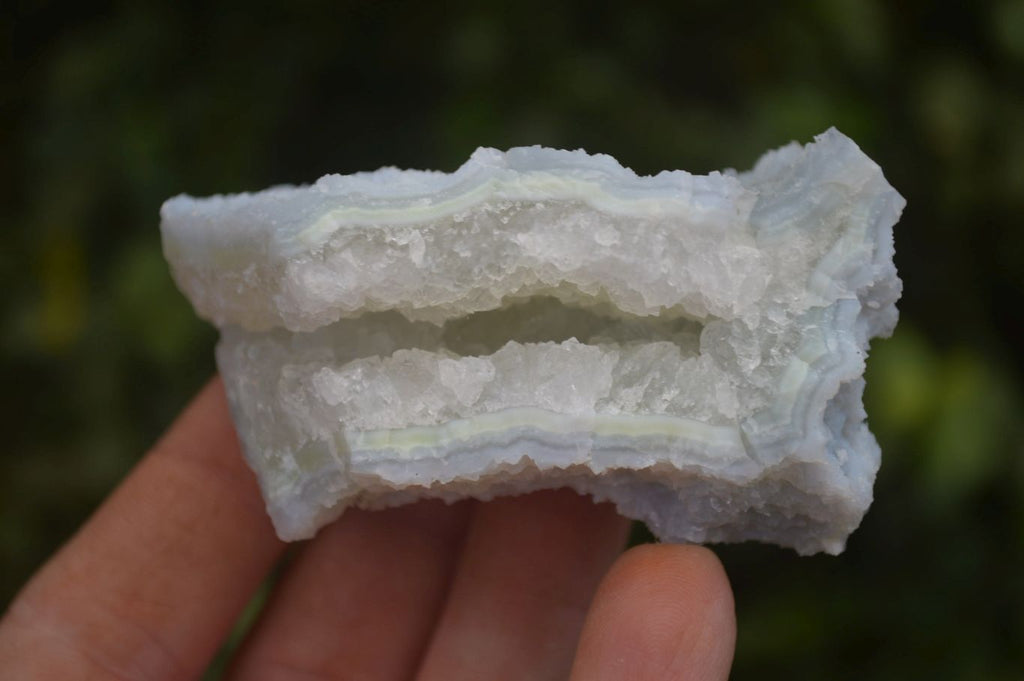 Natural Etched Blue Chalcedony Specimens x 12 From Nsanje, Malawi - Toprock Gemstones and Minerals 