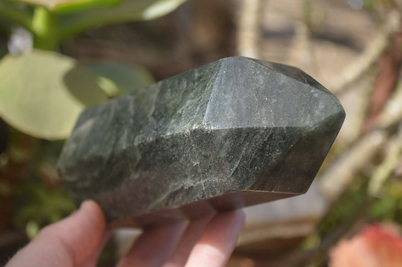 Polished Fuchsite Quartz Points x 3 From Madagascar - Toprock Gemstones and Minerals 