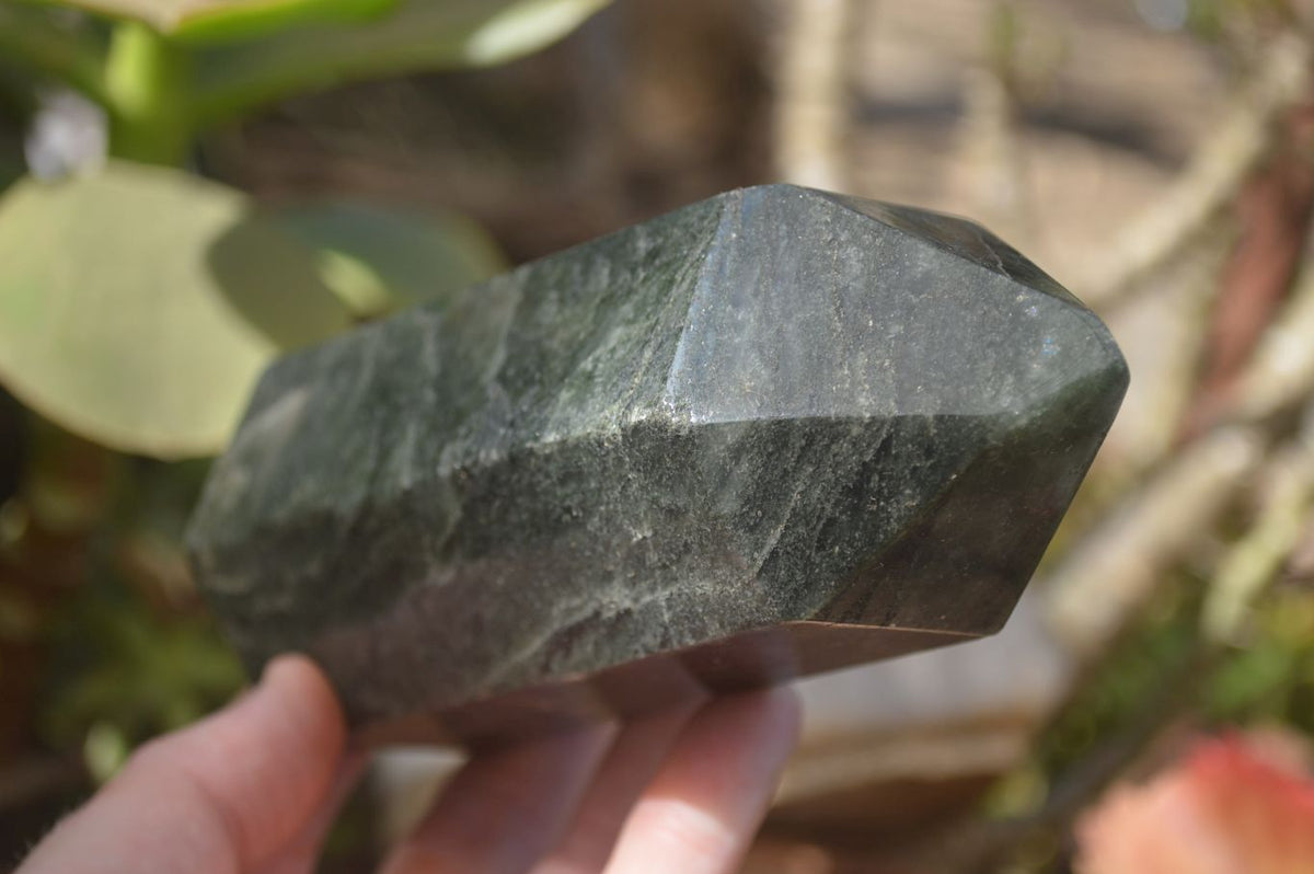 Polished Fuchsite Quartz Points x 3 From Madagascar - Toprock Gemstones and Minerals 