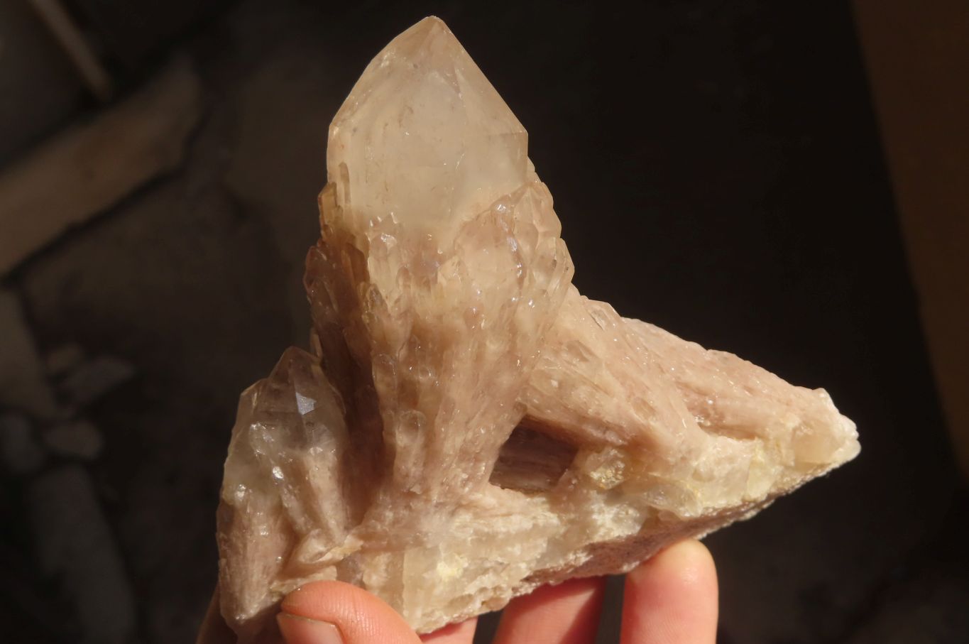 Natural Smokey Quartz Clusters x 6 From Luena, Congo - Toprock Gemstones and Minerals 