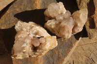 Natural Smokey Quartz Clusters x 6 From Luena, Congo - Toprock Gemstones and Minerals 