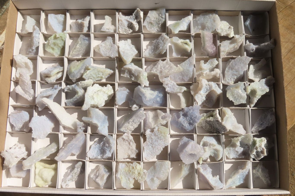 Natural Etched Blue Chalcedony Specimens x 70 From Nsanje, Malawi - Toprock Gemstones and Minerals 