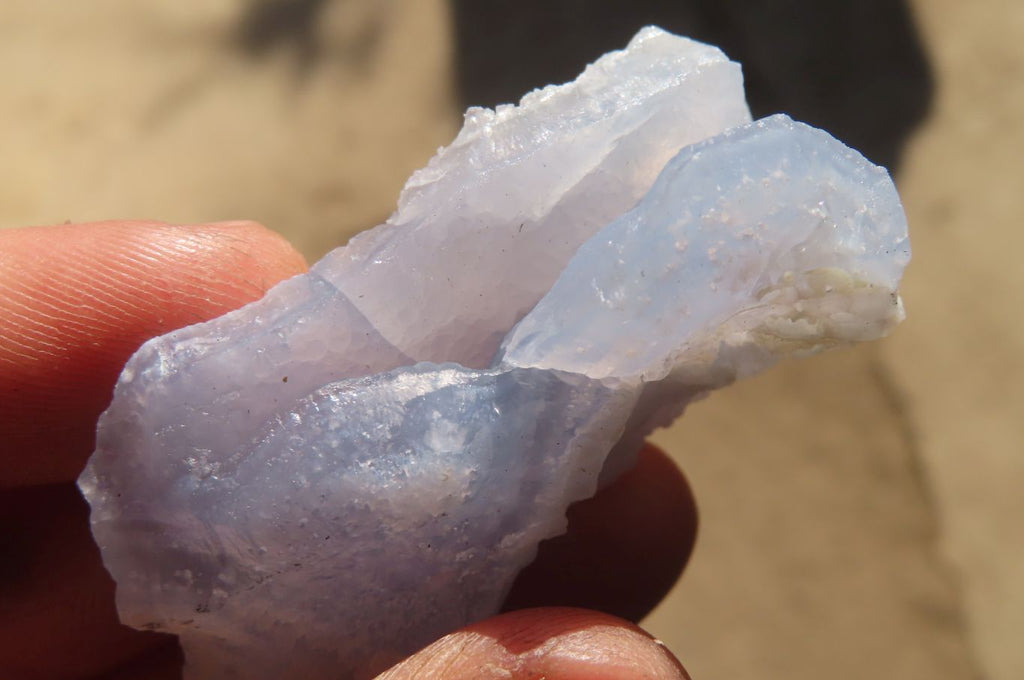Natural Etched Blue Chalcedony Specimens x 70 From Nsanje, Malawi - Toprock Gemstones and Minerals 