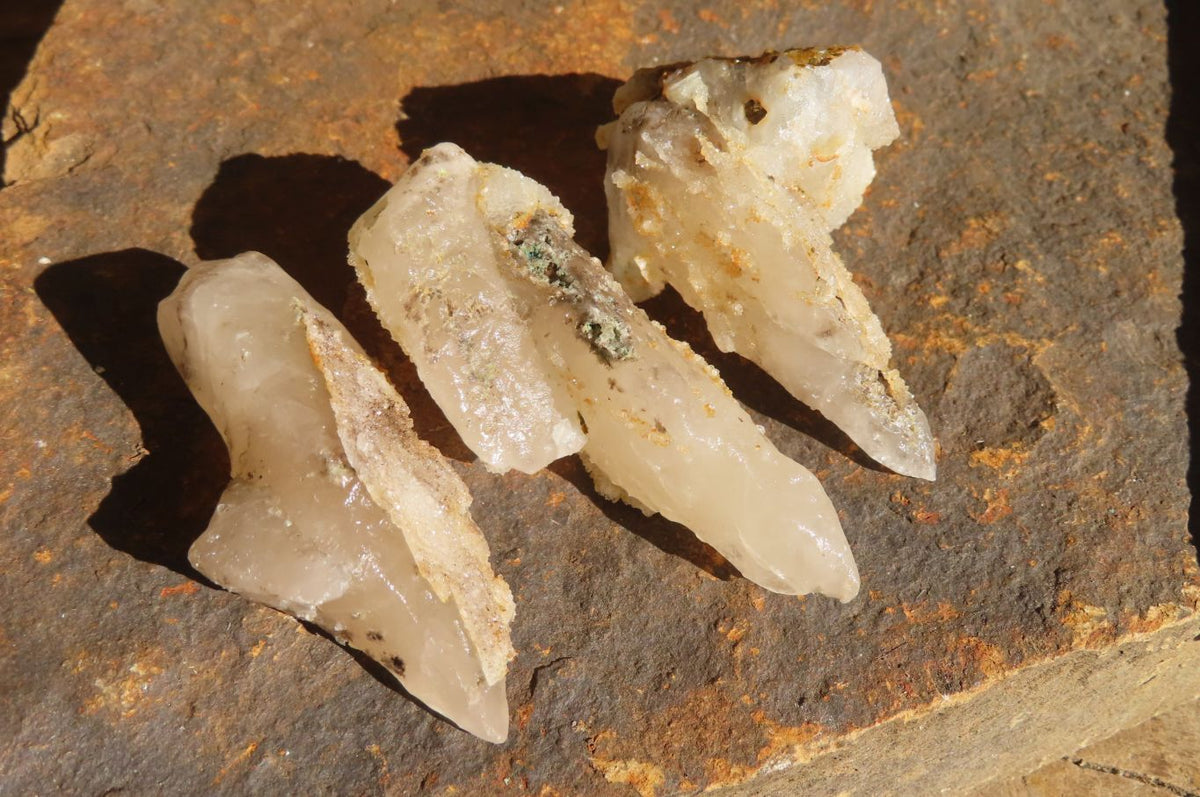 Natural Drusy Quartz Coated Calcite Pseudomorph Specimens x 20 From Alberts Mountain, Lesotho - Toprock Gemstones and Minerals 