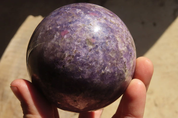 Polished Lepidolite Spheres x 3 From Madagascar - Toprock Gemstones and Minerals 