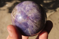 Polished Lepidolite Spheres x 3 From Madagascar - Toprock Gemstones and Minerals 