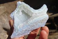 Natural Etched Blue Chalcedony Specimens x 12 From Nsanje, Malawi - Toprock Gemstones and Minerals 
