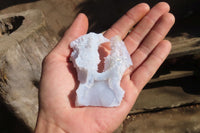 Natural Etched Blue Chalcedony Specimens x 12 From Nsanje, Malawi - Toprock Gemstones and Minerals 